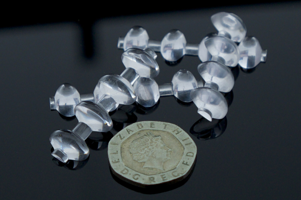 Lenses produced by 3D printing